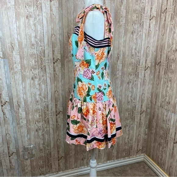 Agua Bendita Joaquina Floral Minidress Size Large - Picture 11 of 13